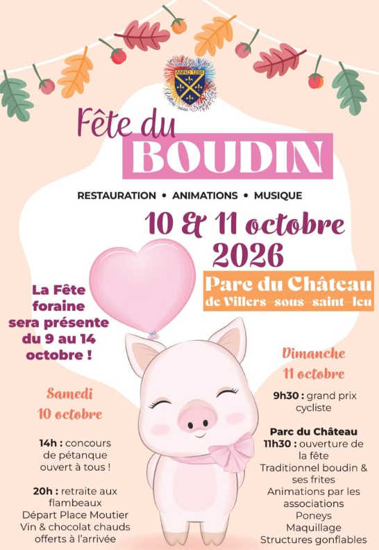 Fête du boudin Dimanche 11 octobre 2026