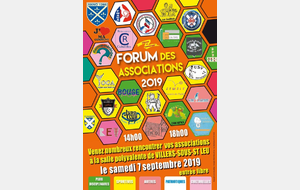 Forum des associations Samedi 07 septembre 2019