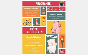 Fête du boudin dimanche 12 octobre 2025