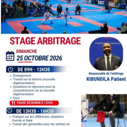 Stage d'arbitrage Dimanche 25 octobre 2026